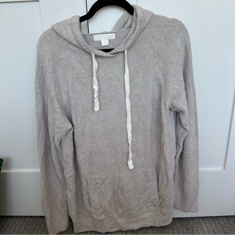 Grey Barefoot Dreams Hoodie Large